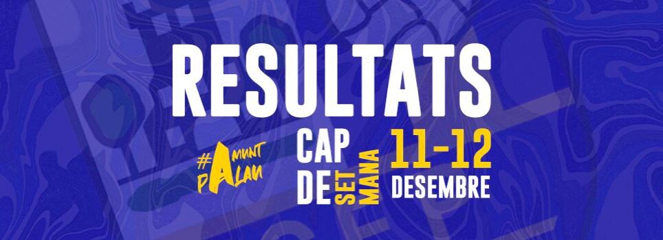 Resultats de la jornada 11-12 desembre