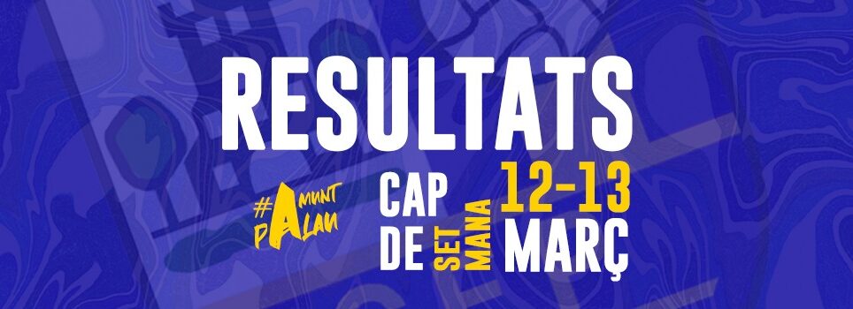 Resultats de la jornada 12-13 de març