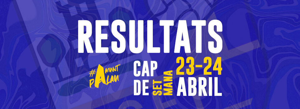 Resultats de la jornada 23-24 d’abril
