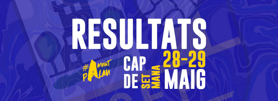 Resultats de la jornada 28-29 de maig