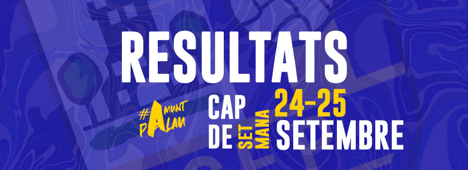 Resultats de la jornada 24-25 de setembre