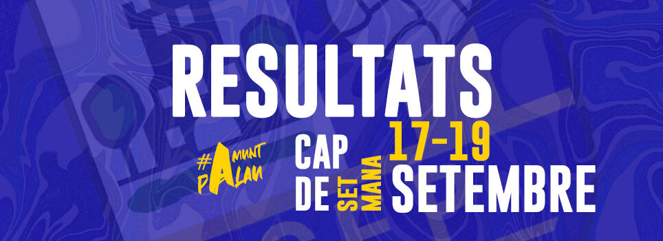 Resultats de la jornada 17-18 de setembre