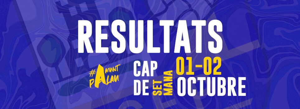 Resultats de la jornada 1-2 d’octubre