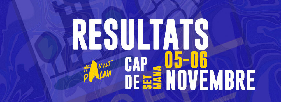 Resultats de la jornada 5-6 de novembre